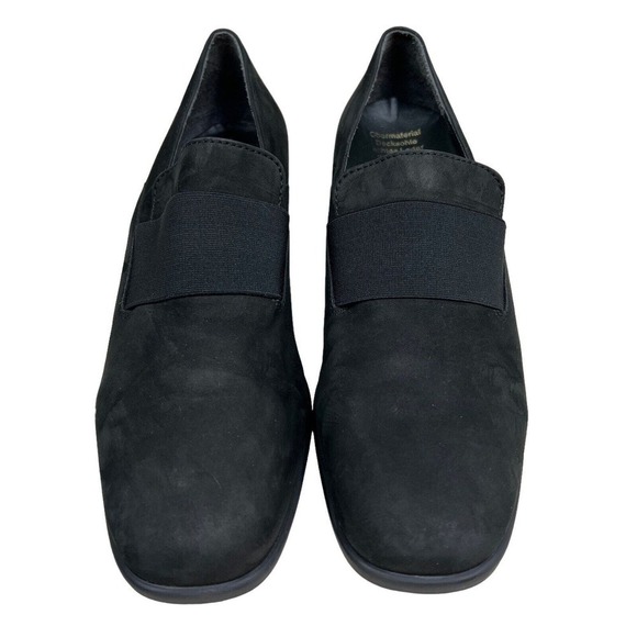 Theresia Celeste Ida Loafer Black Nubuck Leather Block Heel Women Size UK6.5 - Picture 4 of 8